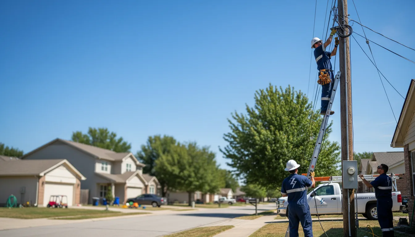 Residential electrician providing installation services in Laquey, MO